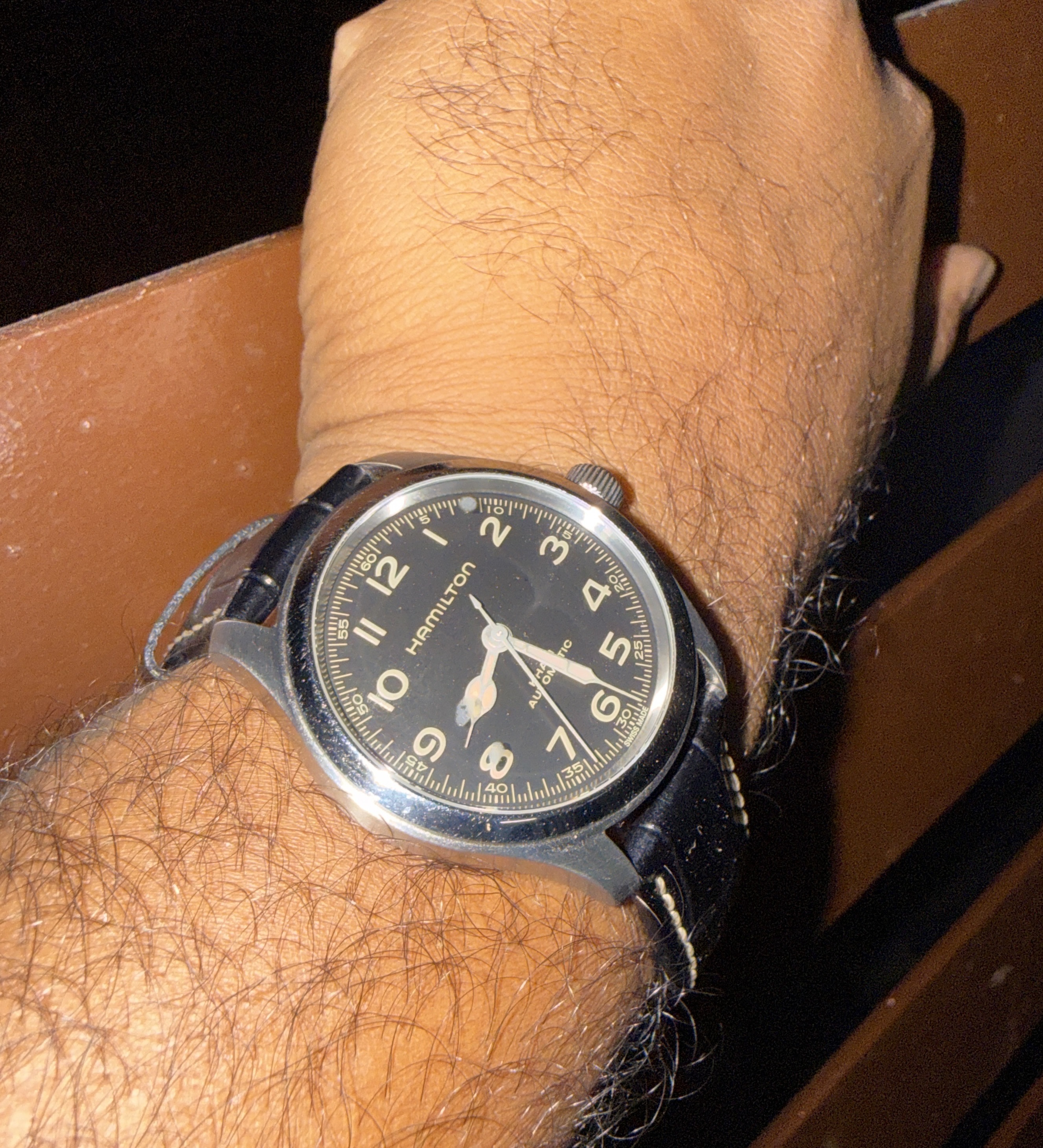 Hamilton Khaki Field Murph 38mm on the wrist